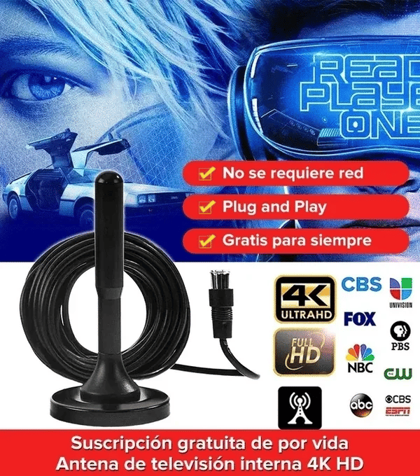 TV Digital Ultra HD + Canales Gratis Fácil instalacion + REGALO